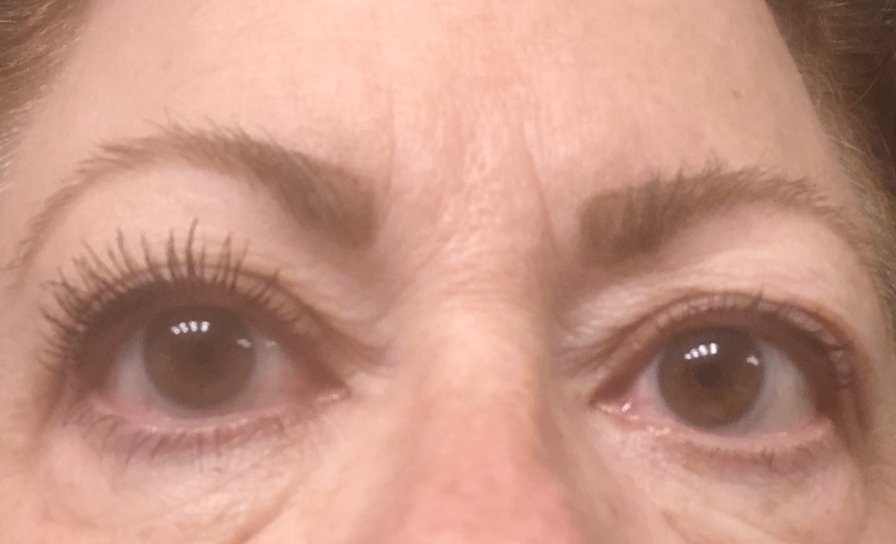 Before on right...after on left