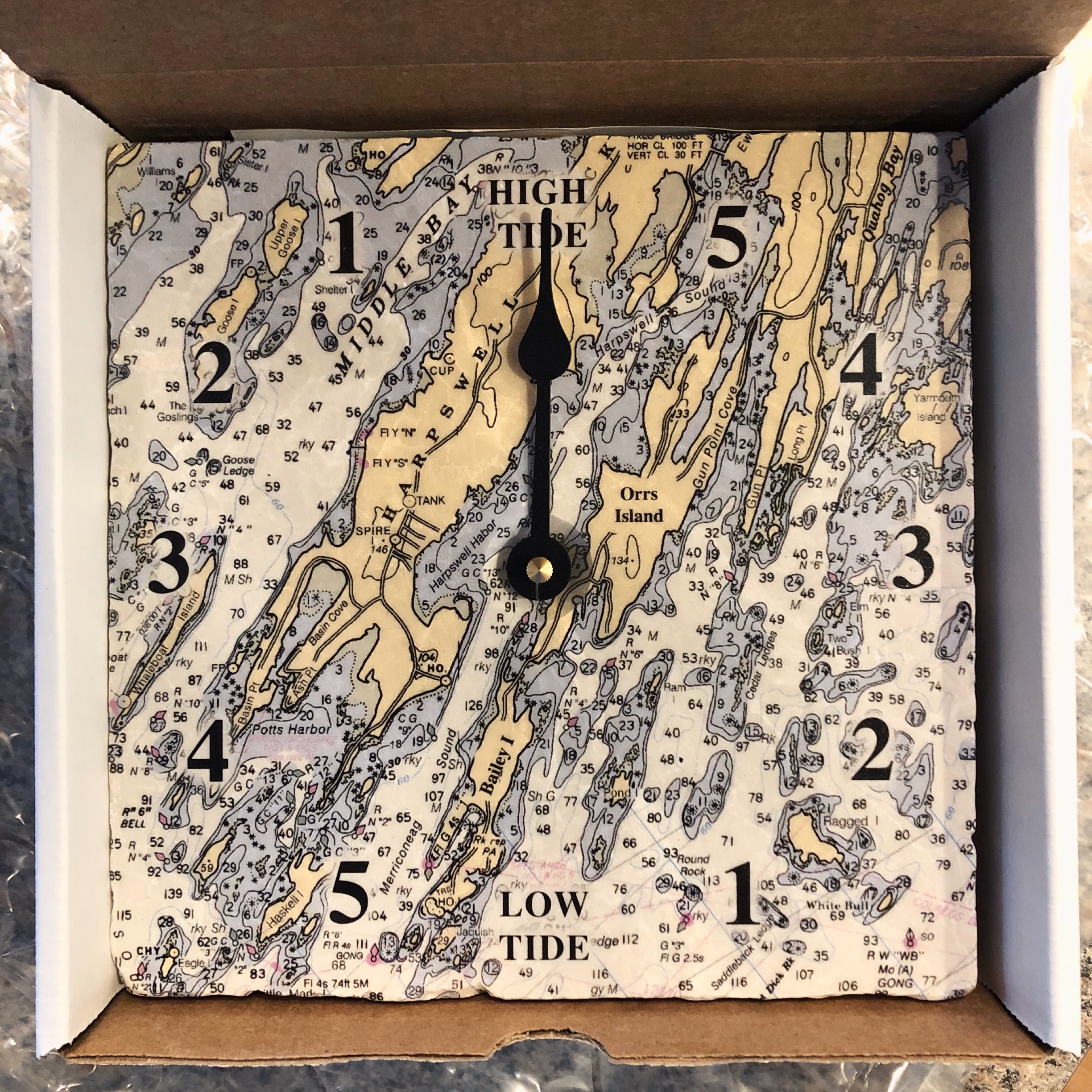 Custom Map Tide Clock Goods