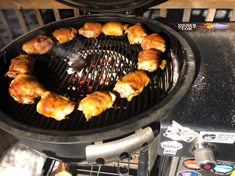 High heat chicken thighs