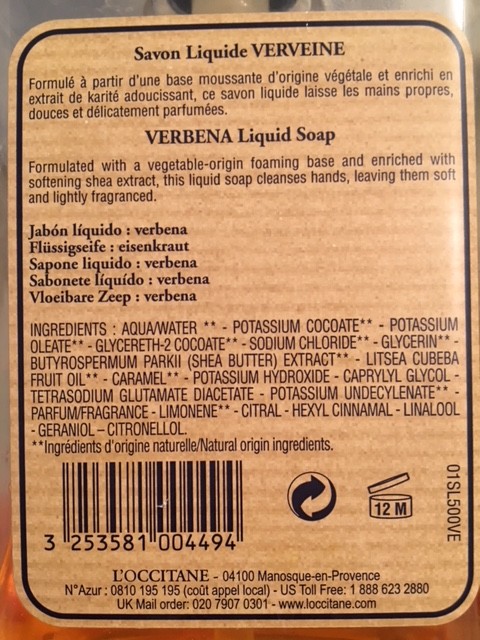 "Old" label of ingredients. Which is the palm oil?