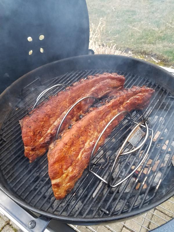 Indirect babyback smoking