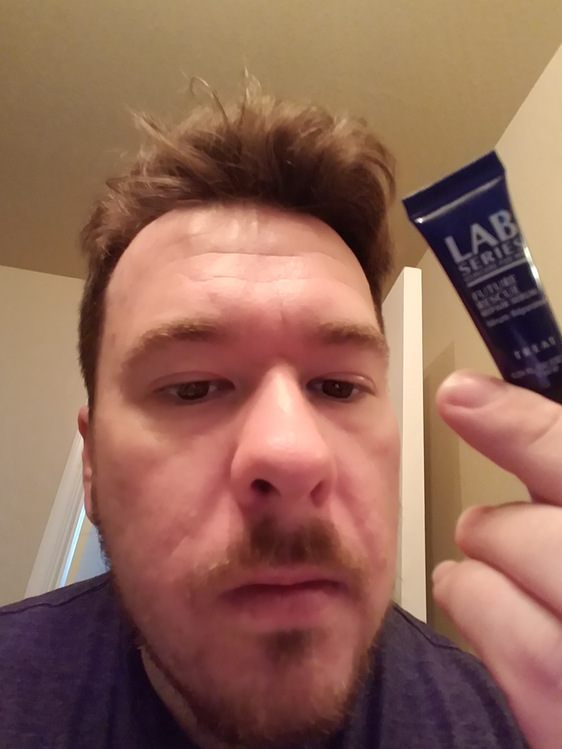 Application to forehead