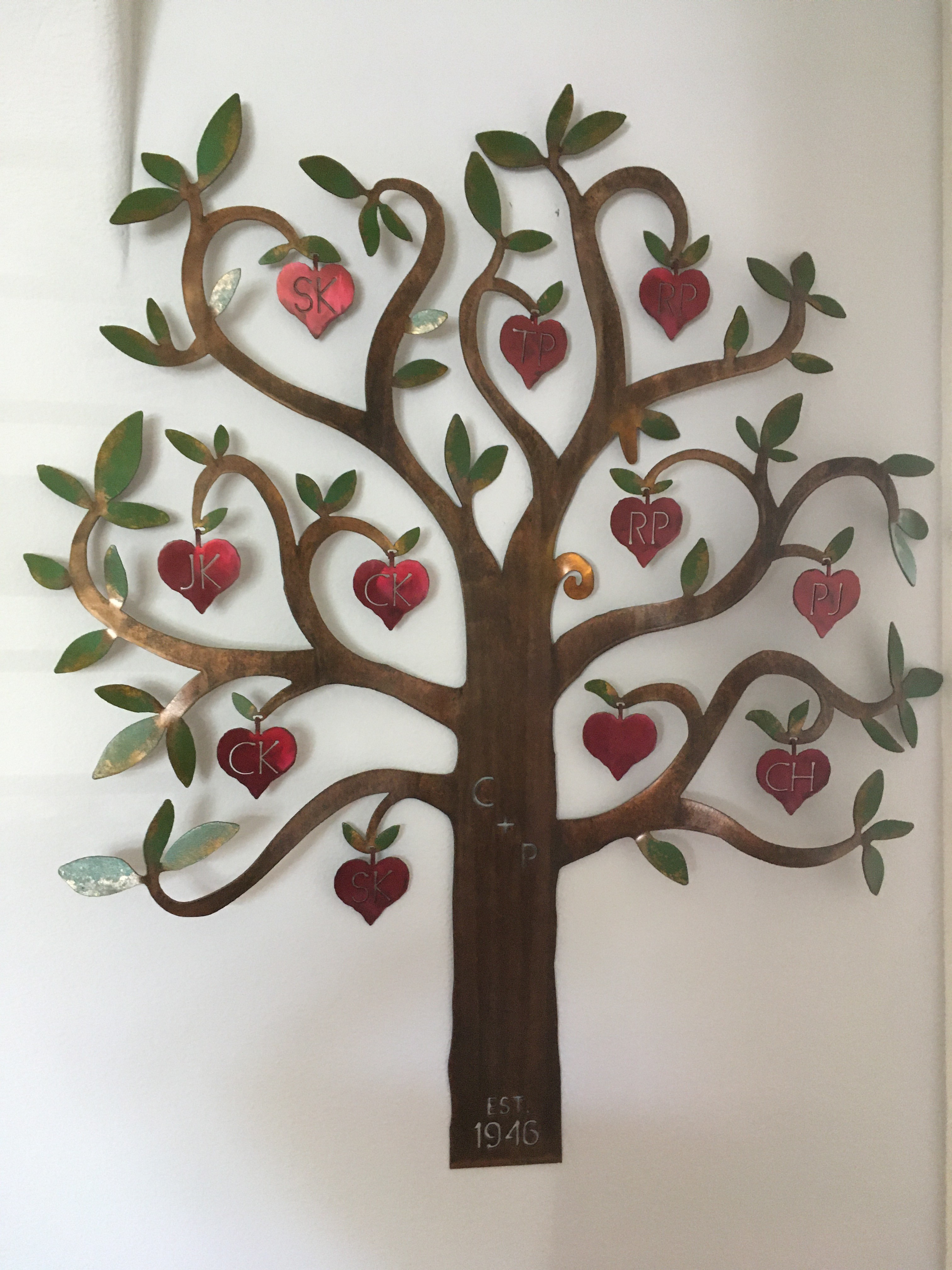 Personalized Family Tree Wall Sculpture family tree art, family decor