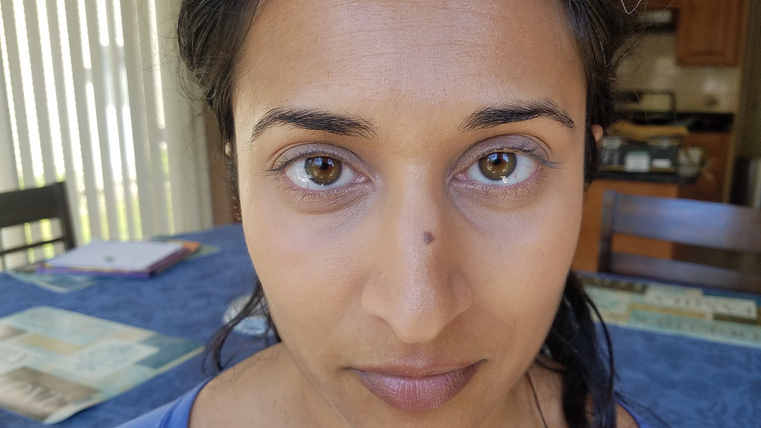 with corrector and concealer