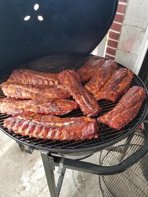 Ribs before the wrap...