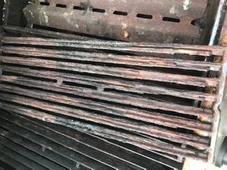 Underside, I even season this side, but still rusts and cracks.