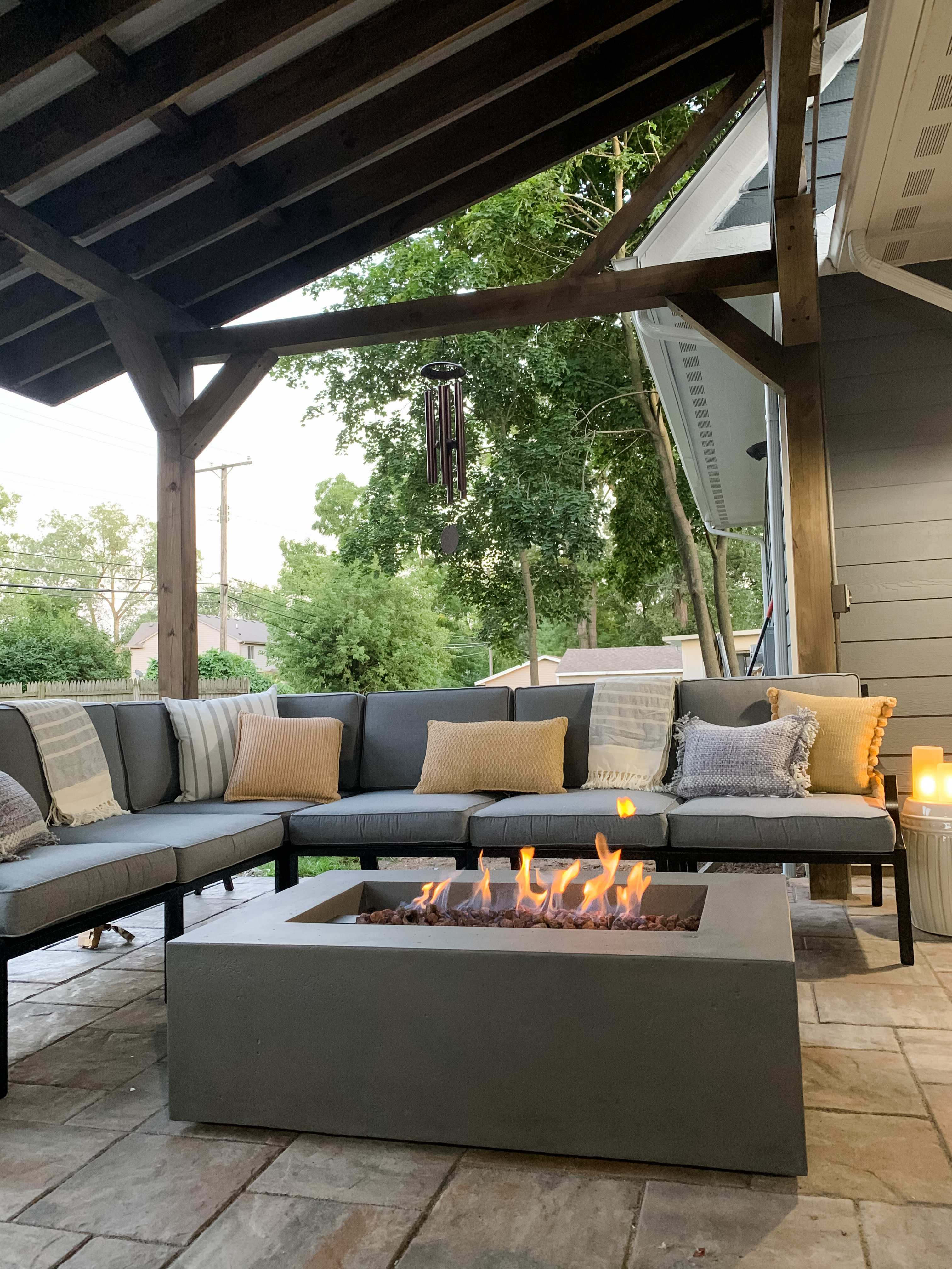 Summer nights by the fire