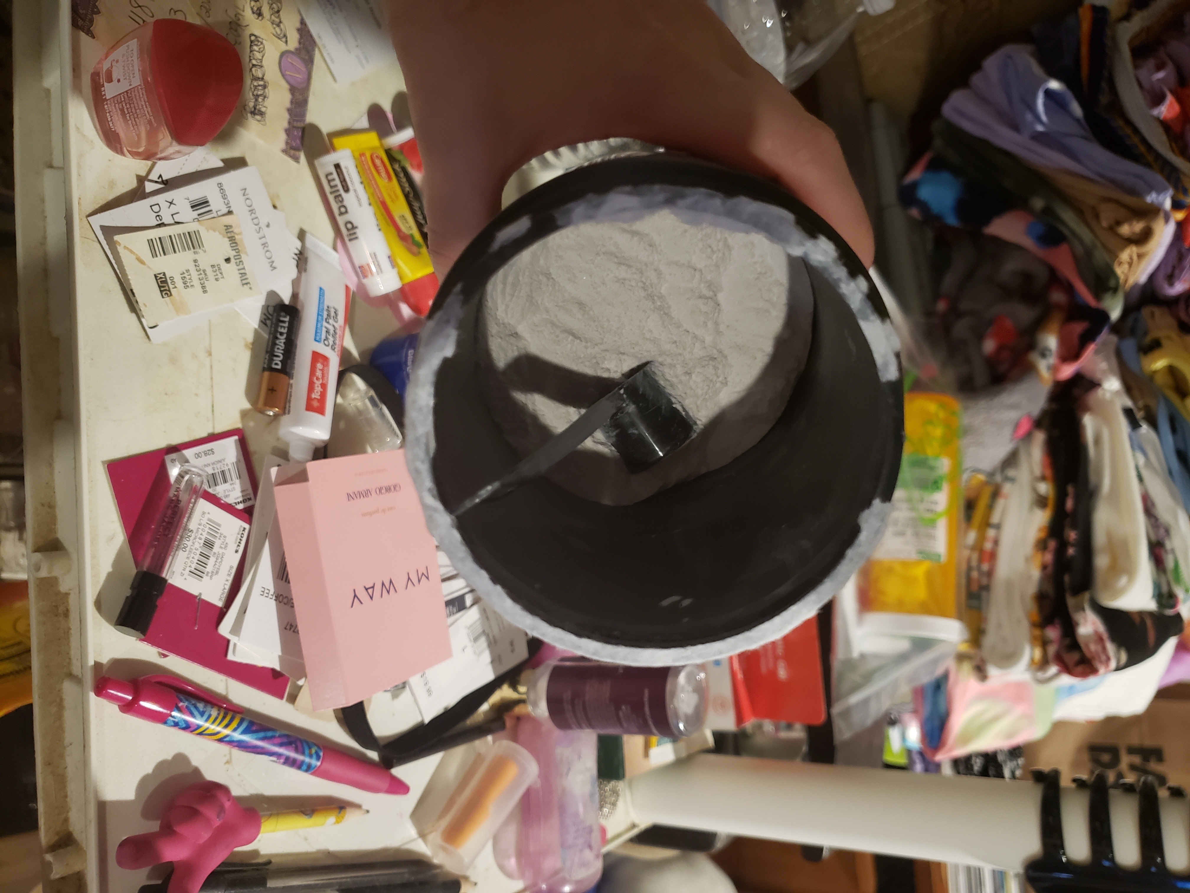 Actual powder inside