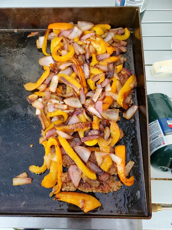 Sausage pepper on it