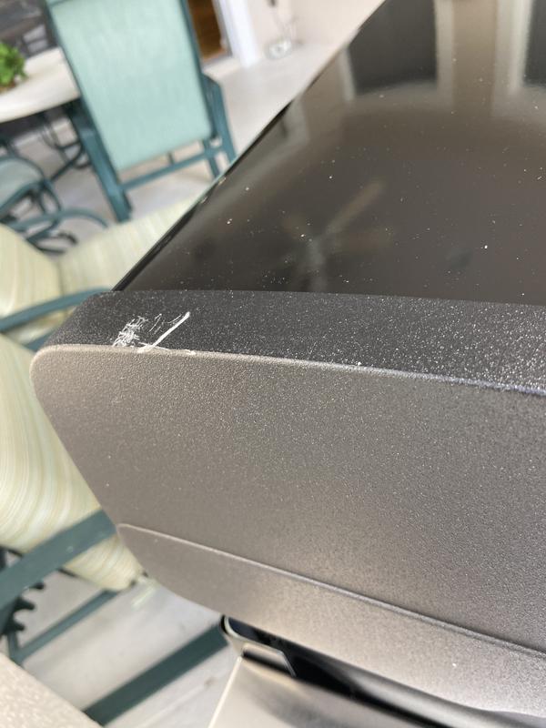 Scratch on brand new grill
