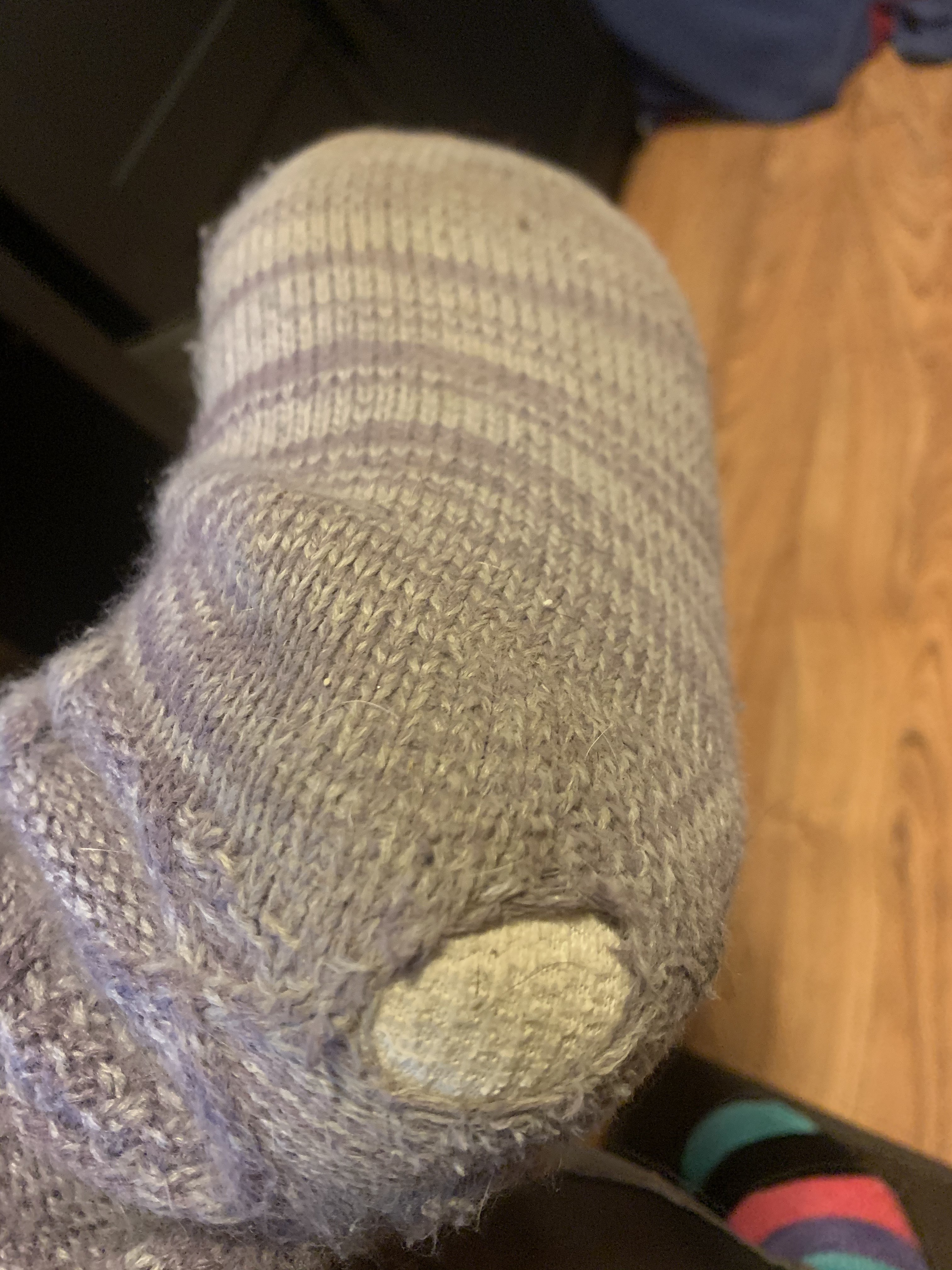 Ripped slipper sock