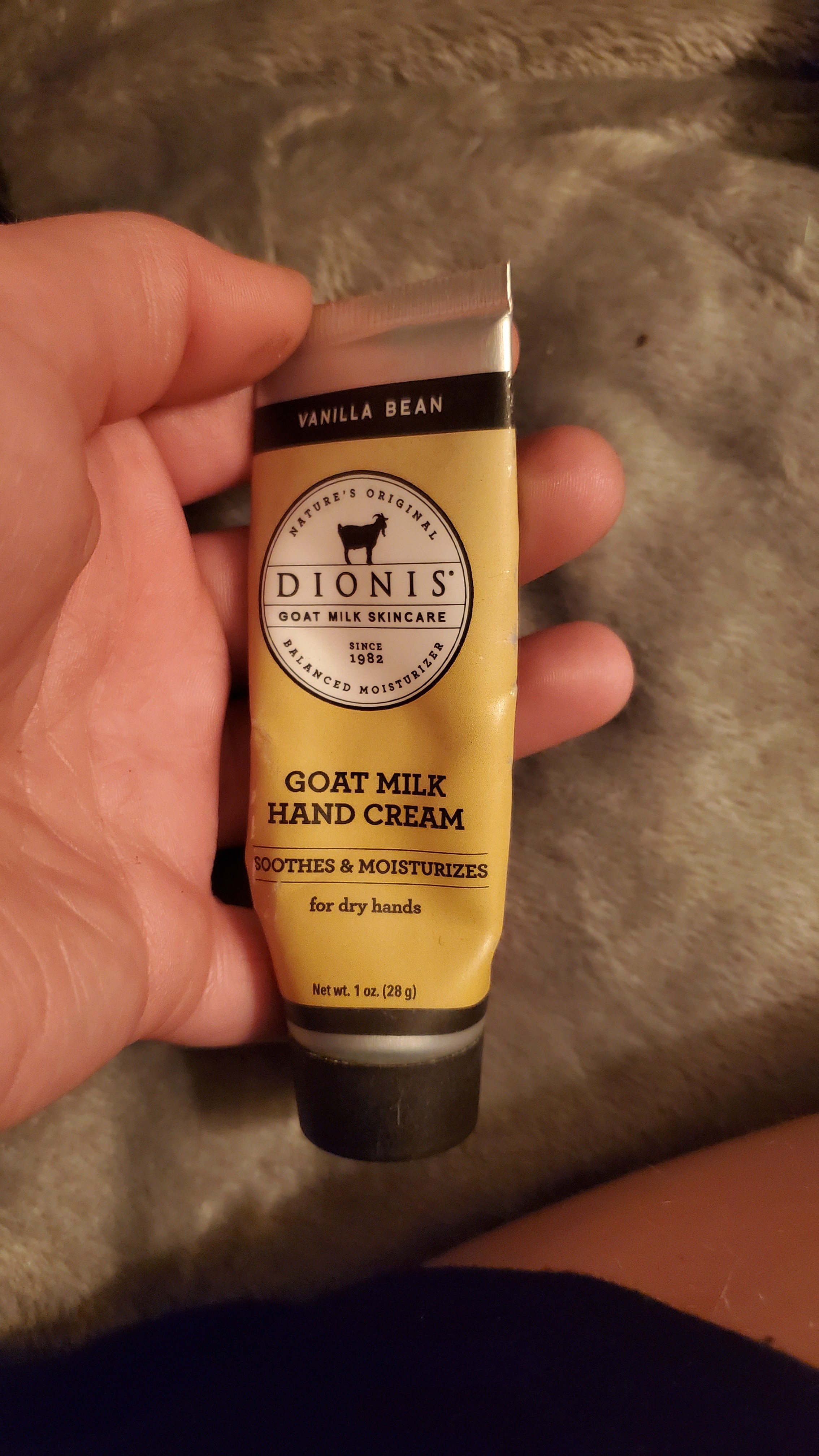 DIONIS Goat Milk Hand Cream in 'Vanilla Bean'