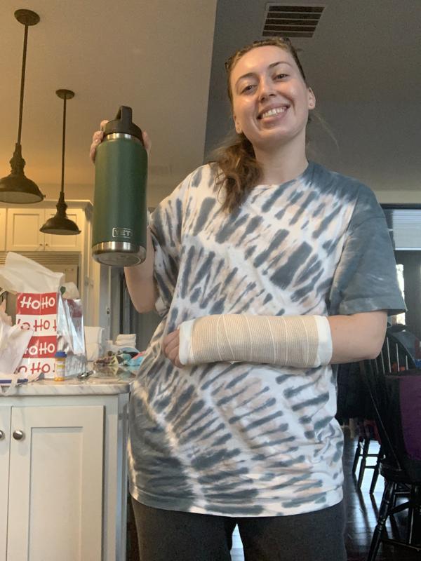 Yeti after being yeeted