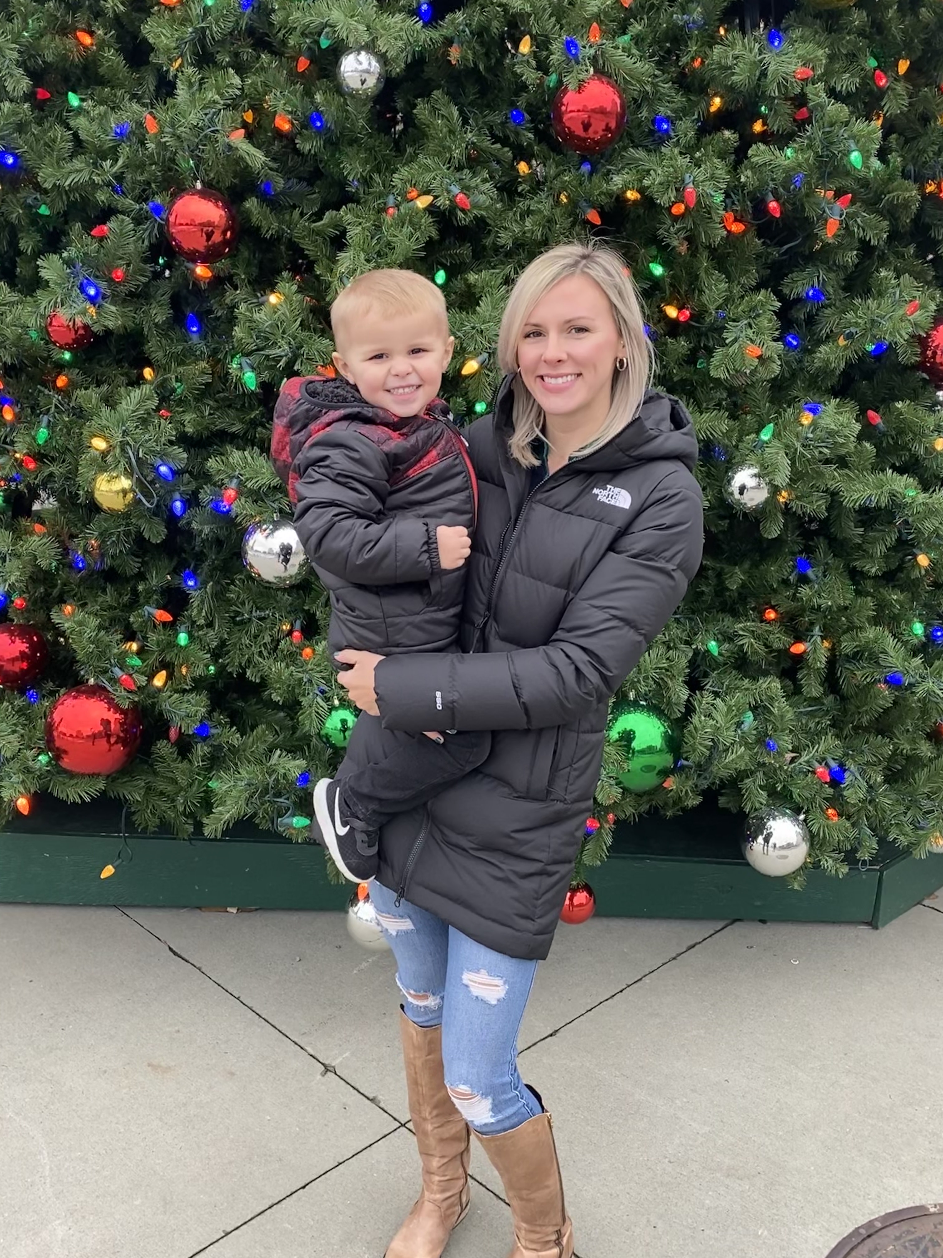 We both love our North Face jackets