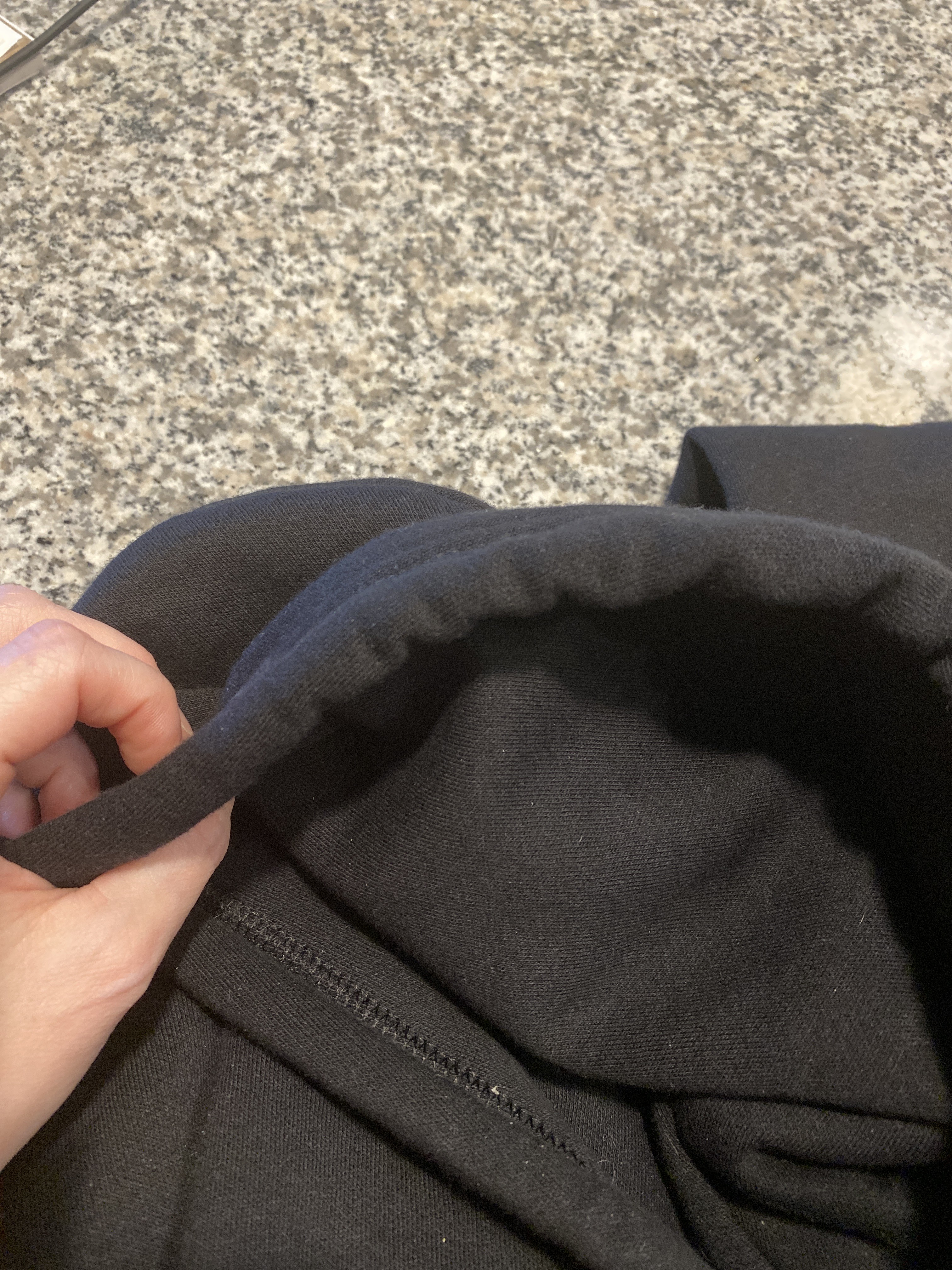 Double material hood