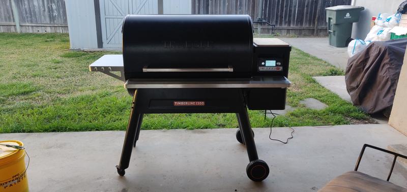 Grill setup and being seasoned