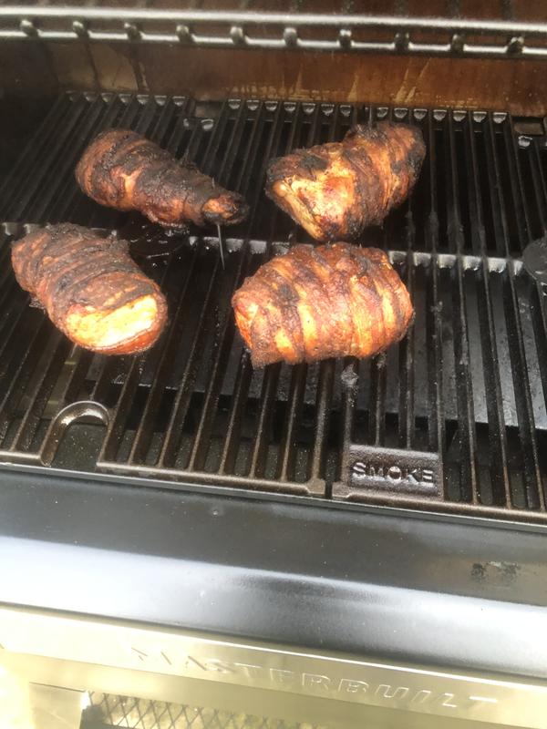 Bacon wrapped tenderloin. It was so good nothing was left for leftovers.