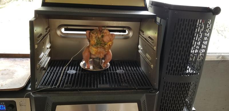 Beer can chicken on the gravity series masterbuilt