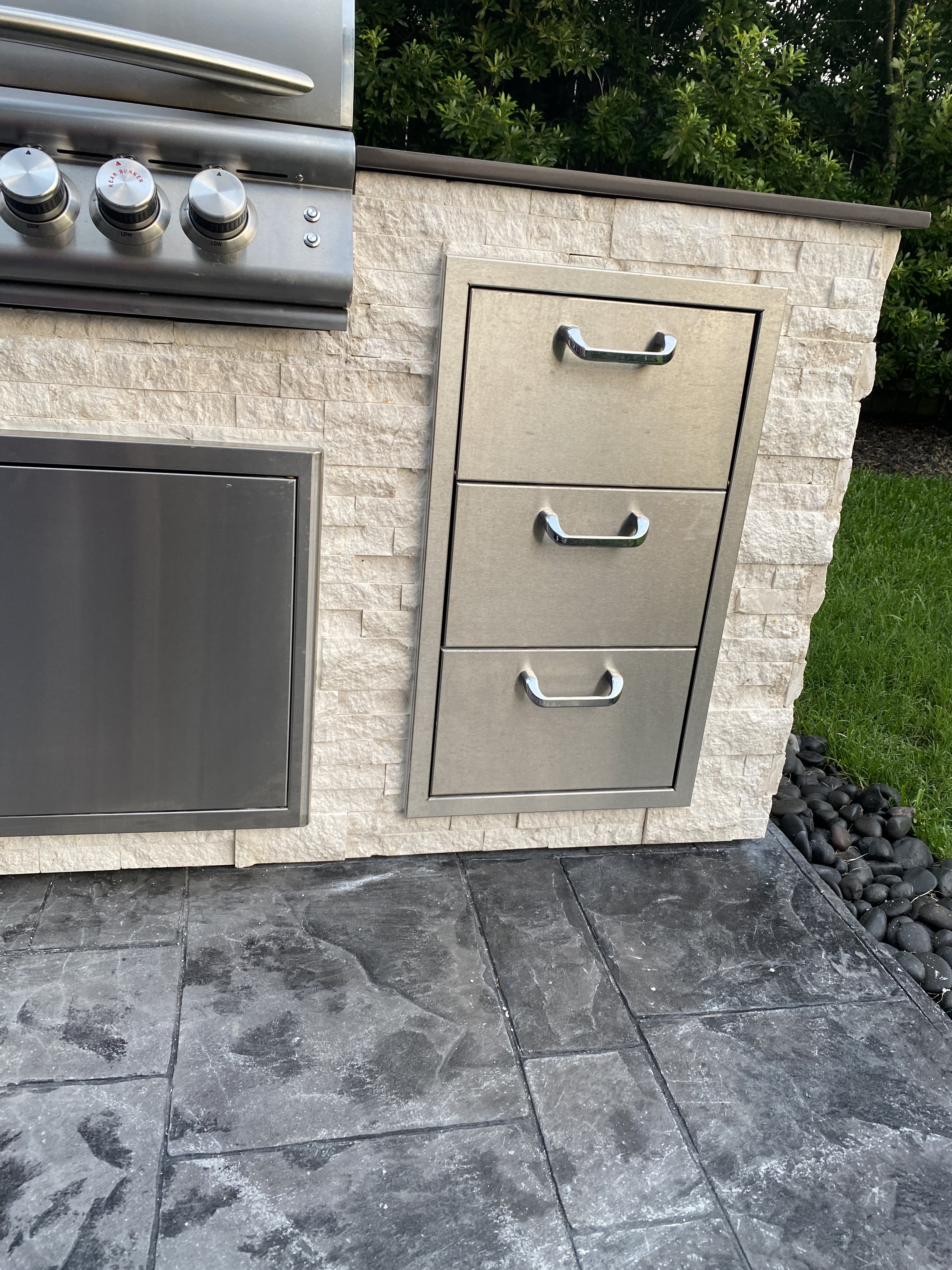 installed over limestone