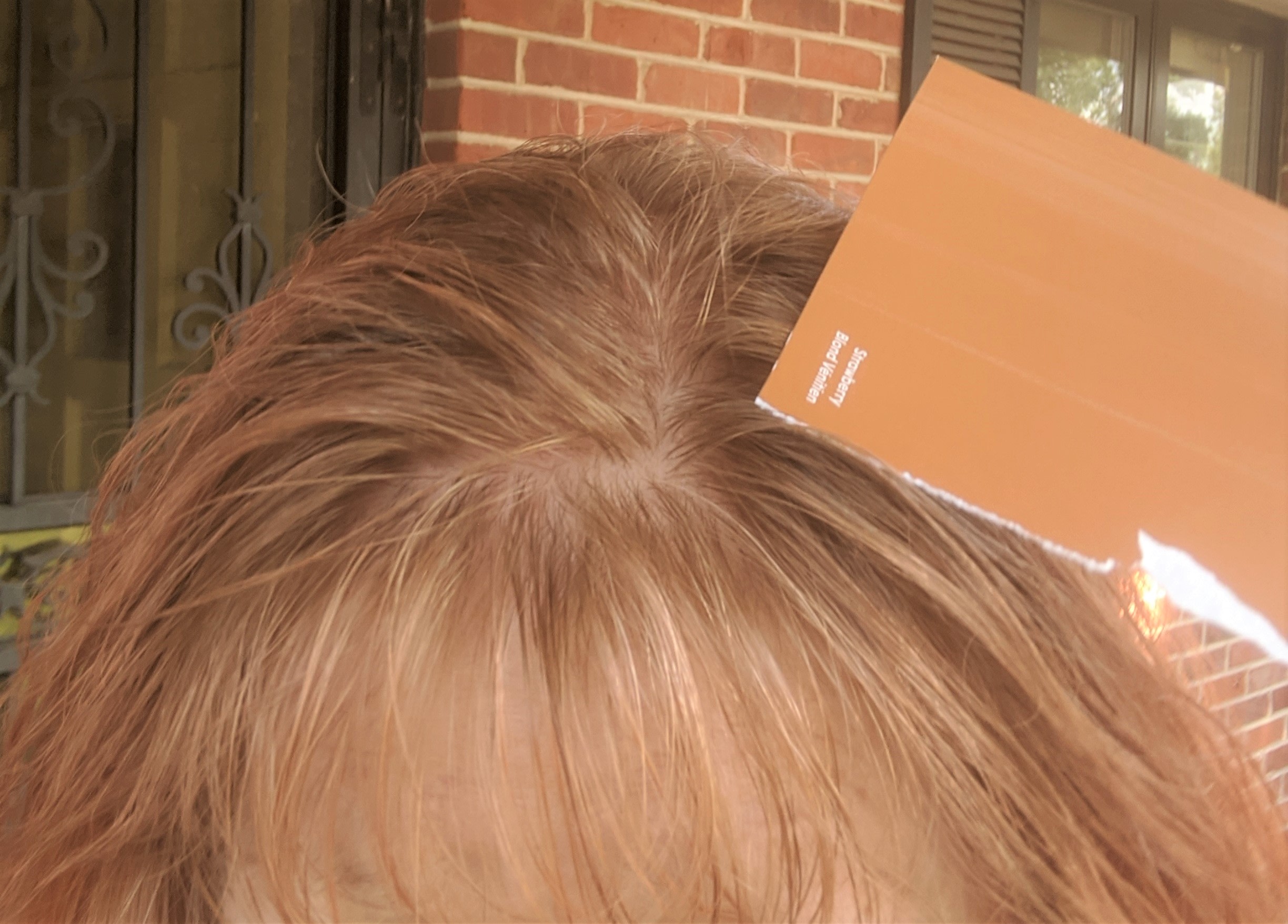 Nope. Not strawberry blond.