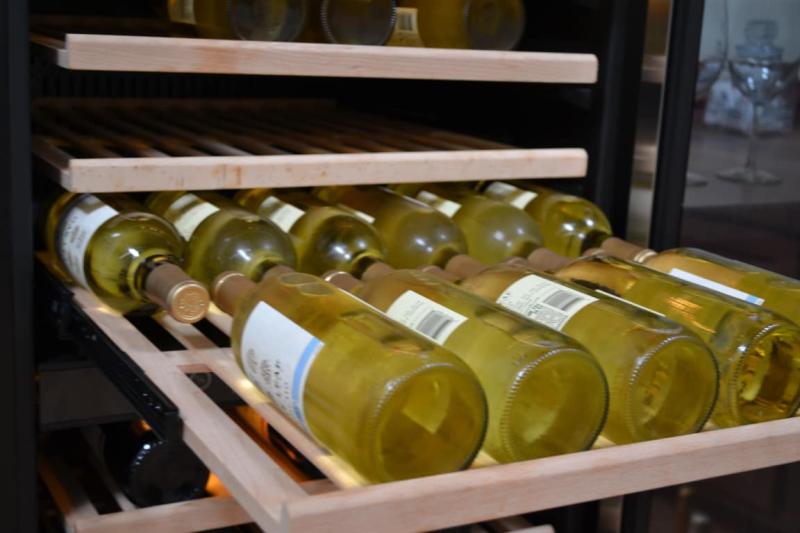 the beech wood racks extend all the way