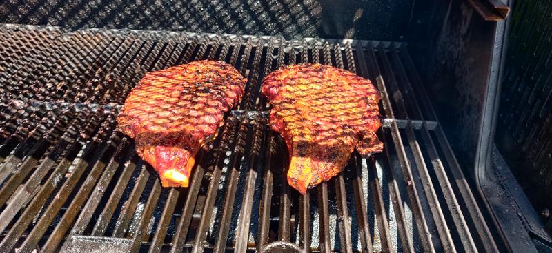Grill perfect ribeye steaks seared with perfection