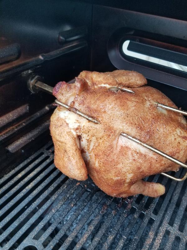 A half cooked chicken