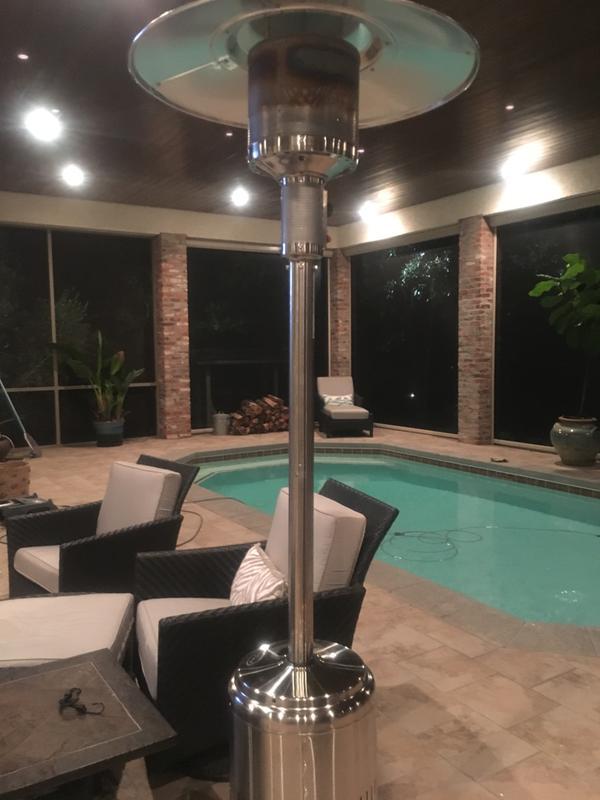 The support bars are slightly defective and don't quite match causing the heater to tilt a bit. Not a functional problem but just esthetic issue.