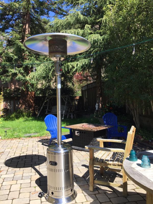 Our new Fire Sense Commercial Patio Heater, Unpainted Stainless Steel