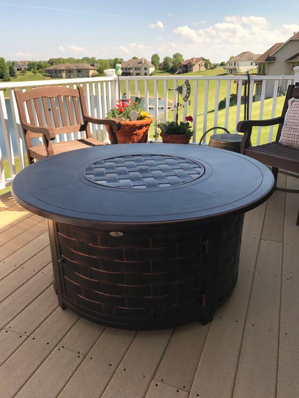 My new fire pit table