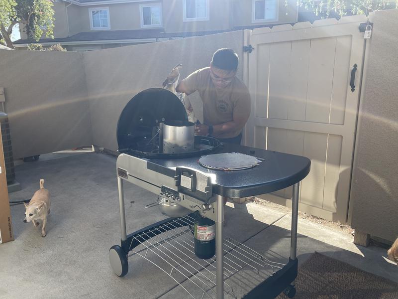 The wire base came bent but Weber sent a replacement immediately after contacting them.