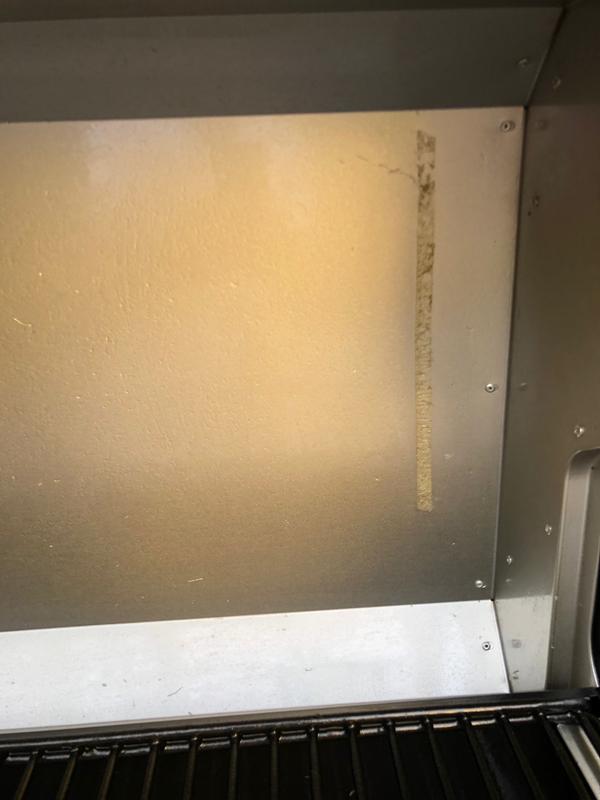 Glue remains on the back of the lid