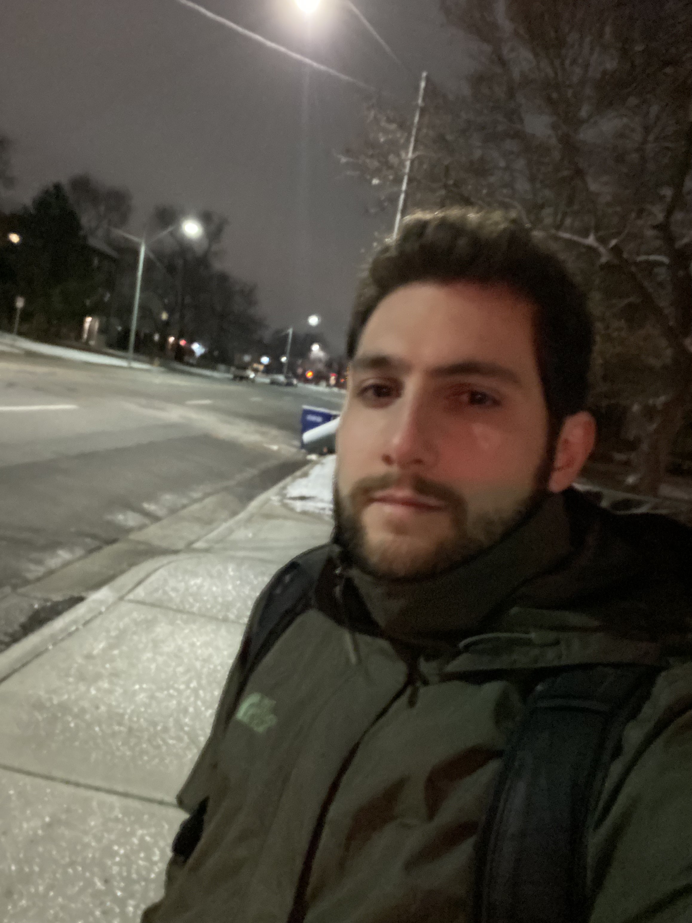 Fist time with the jacket in the snow, really warm jacket