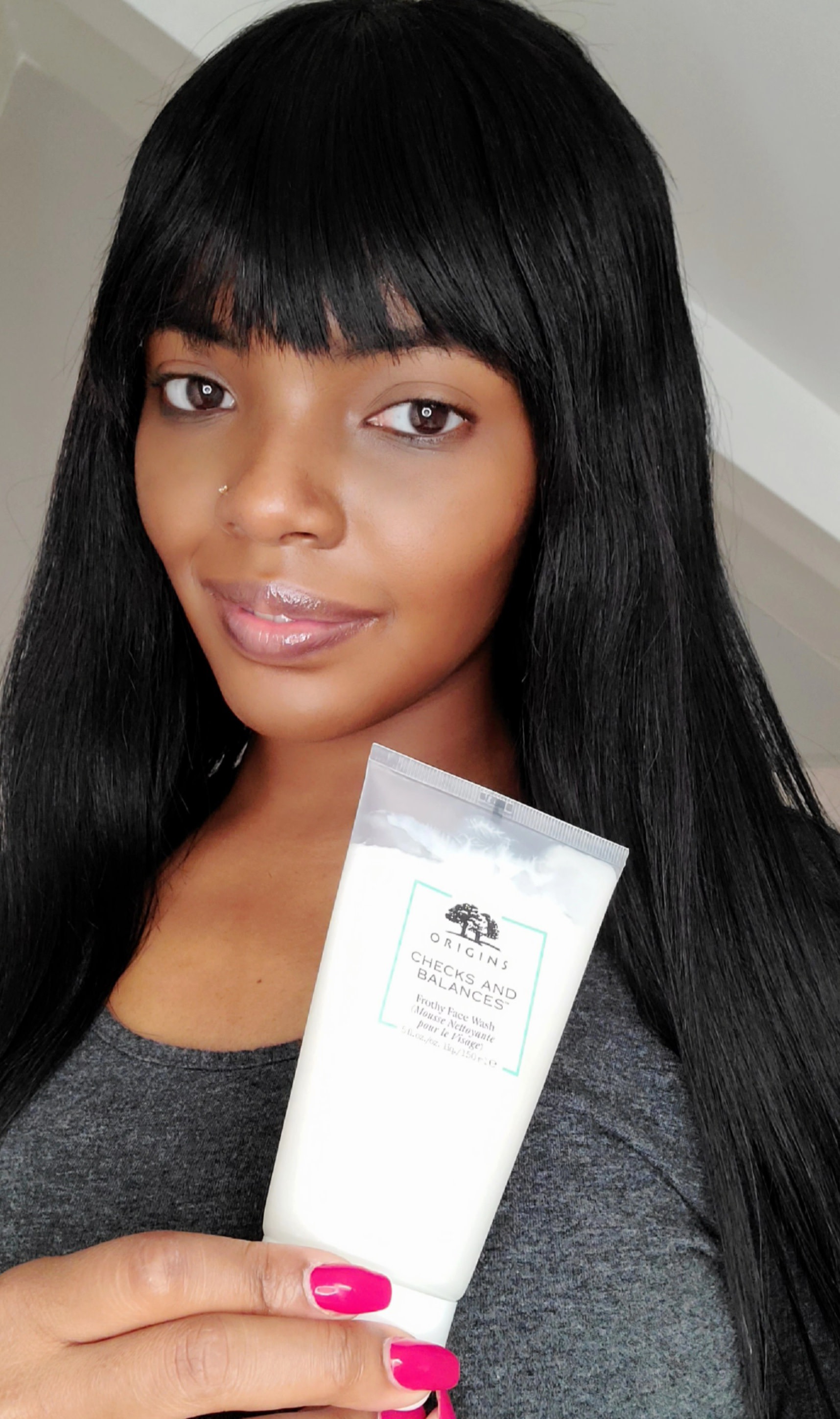 After using Origins Checks and Balances Frothy Face Wash