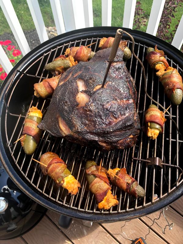 Pork and bacon wrapped jalapeños