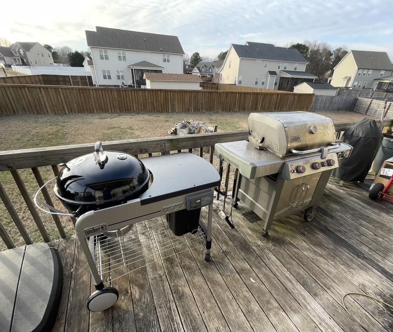 Always cooking on a Weber, one way or another.