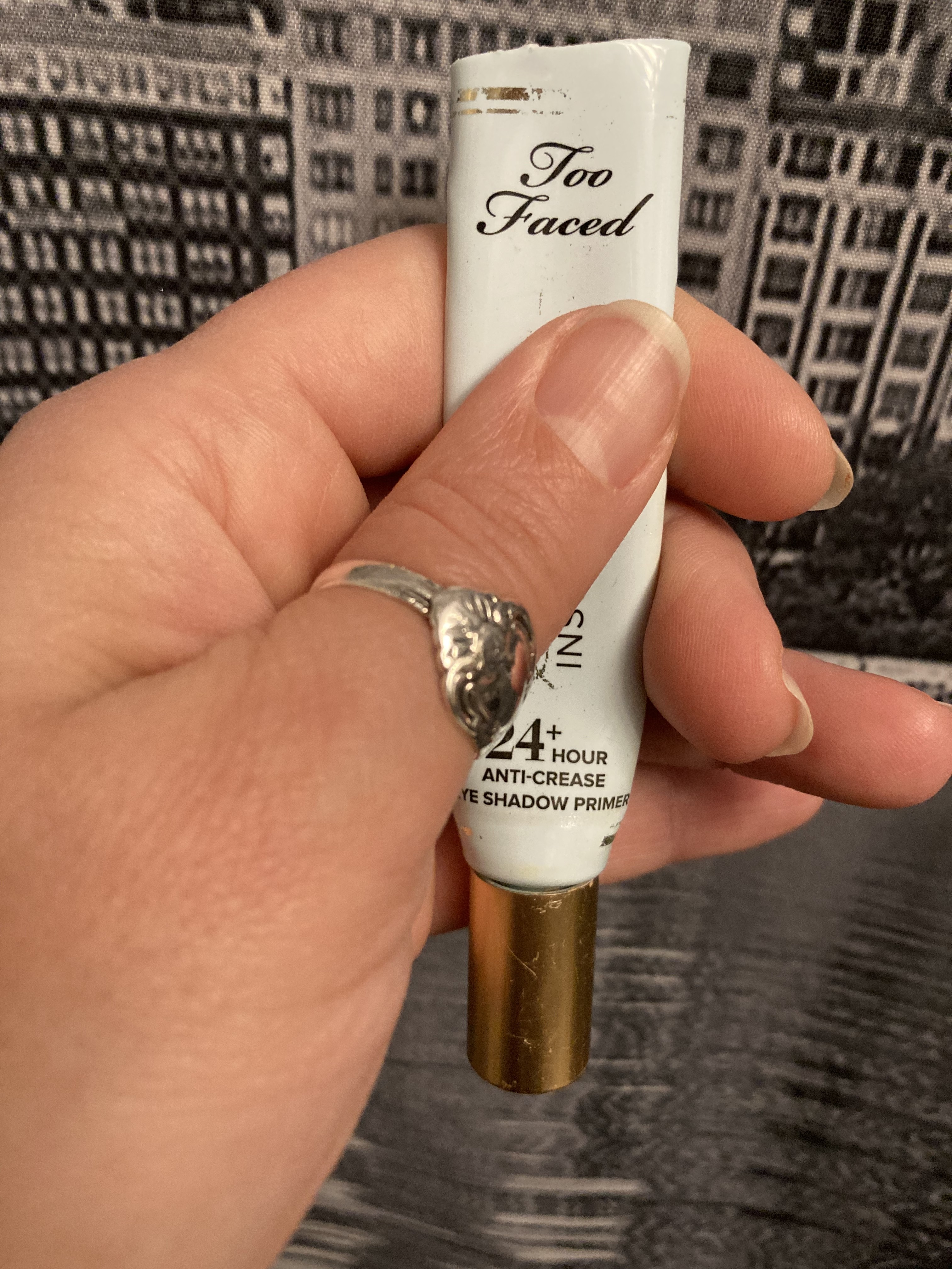 Cut off the top of the tube