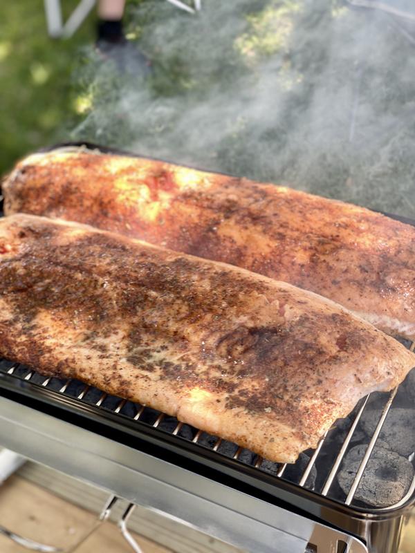 Side by side salmon.