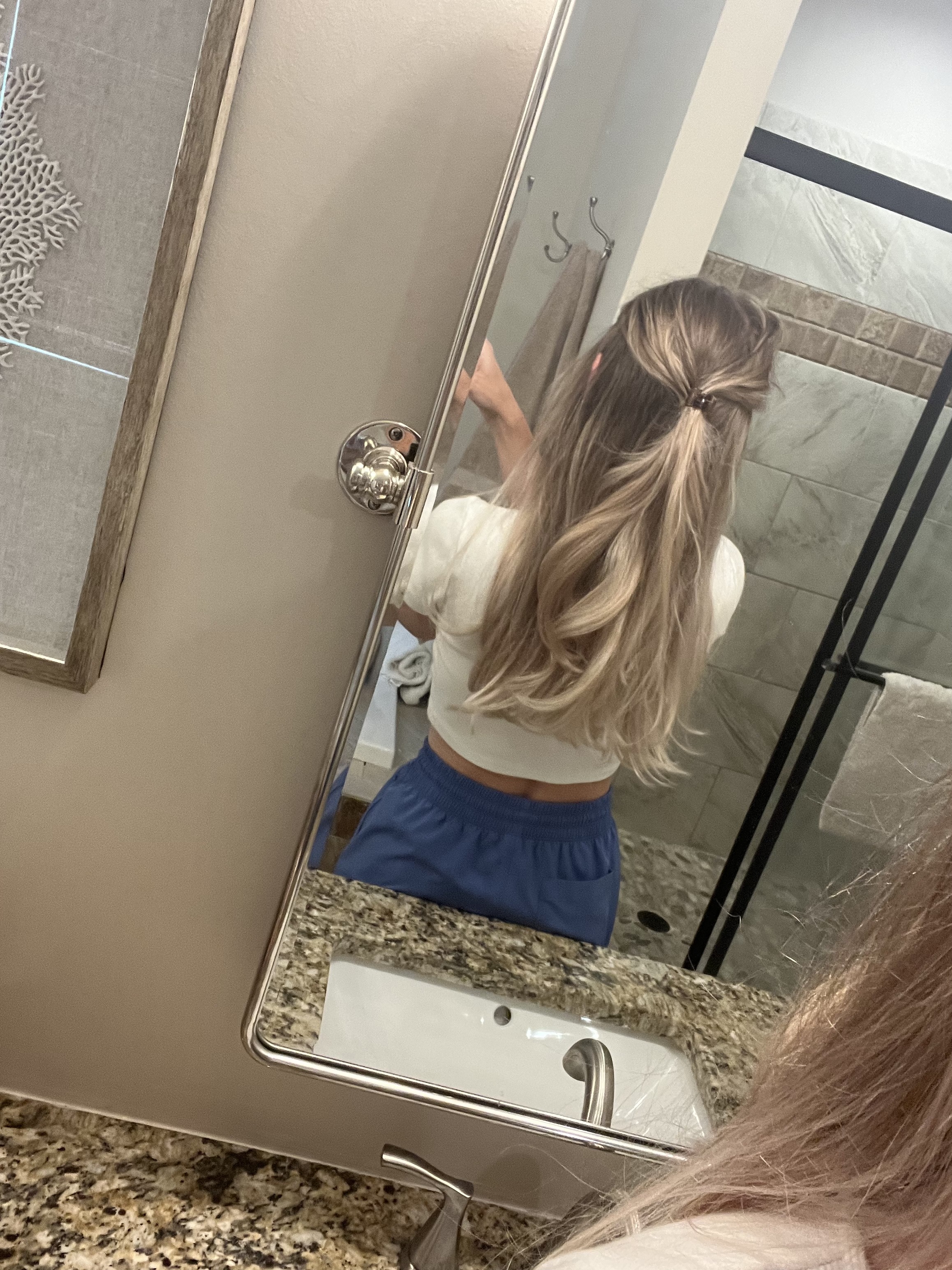 My hair with no heat after using the styling cream
