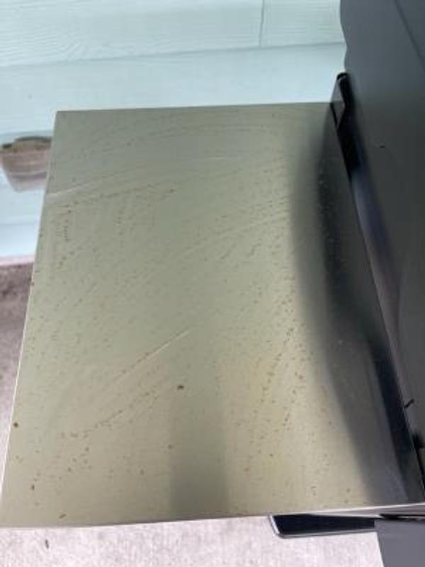 Stainless steel side shelves rusting after only 2 weeks