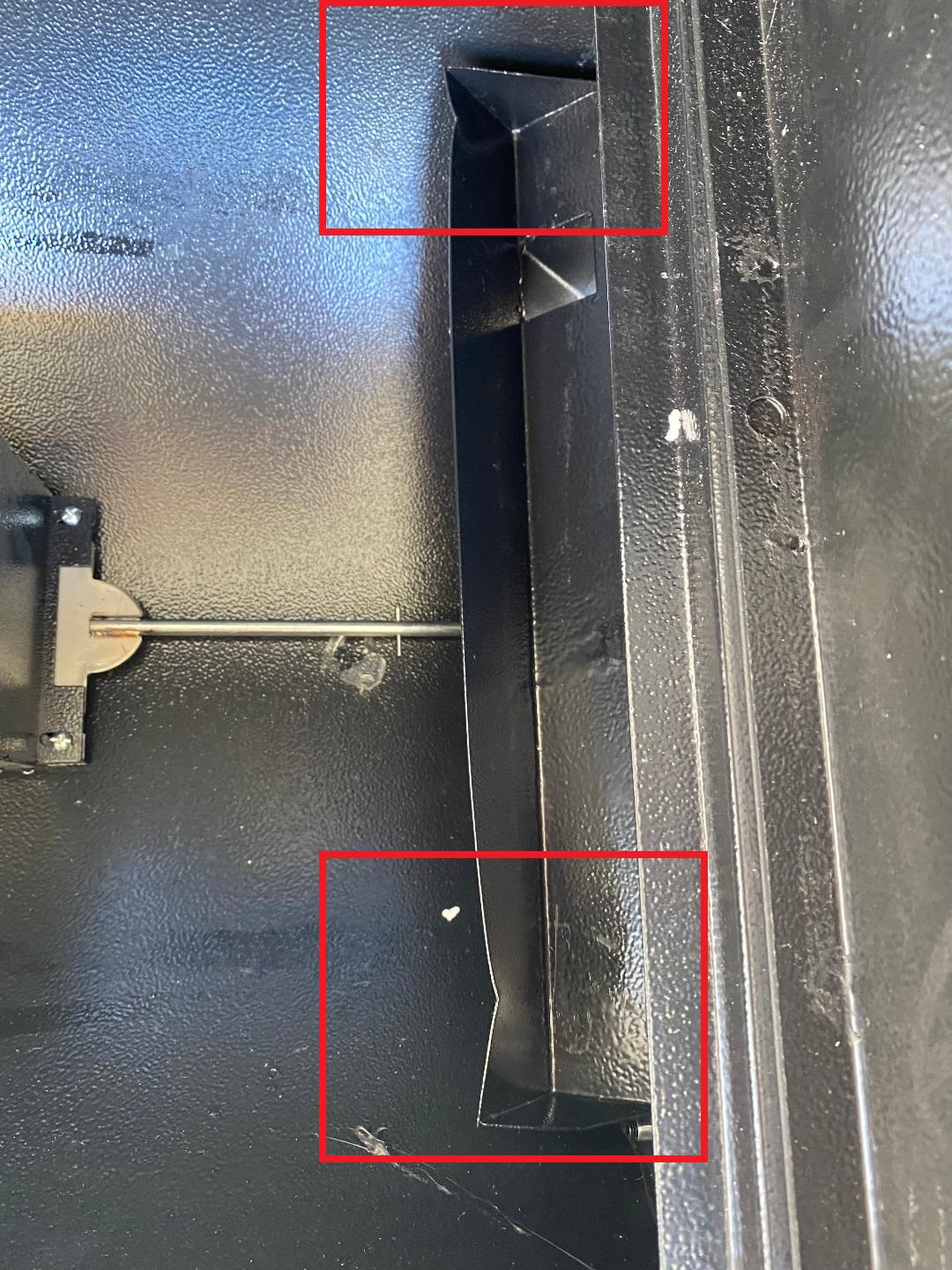 Damage to the grease troff