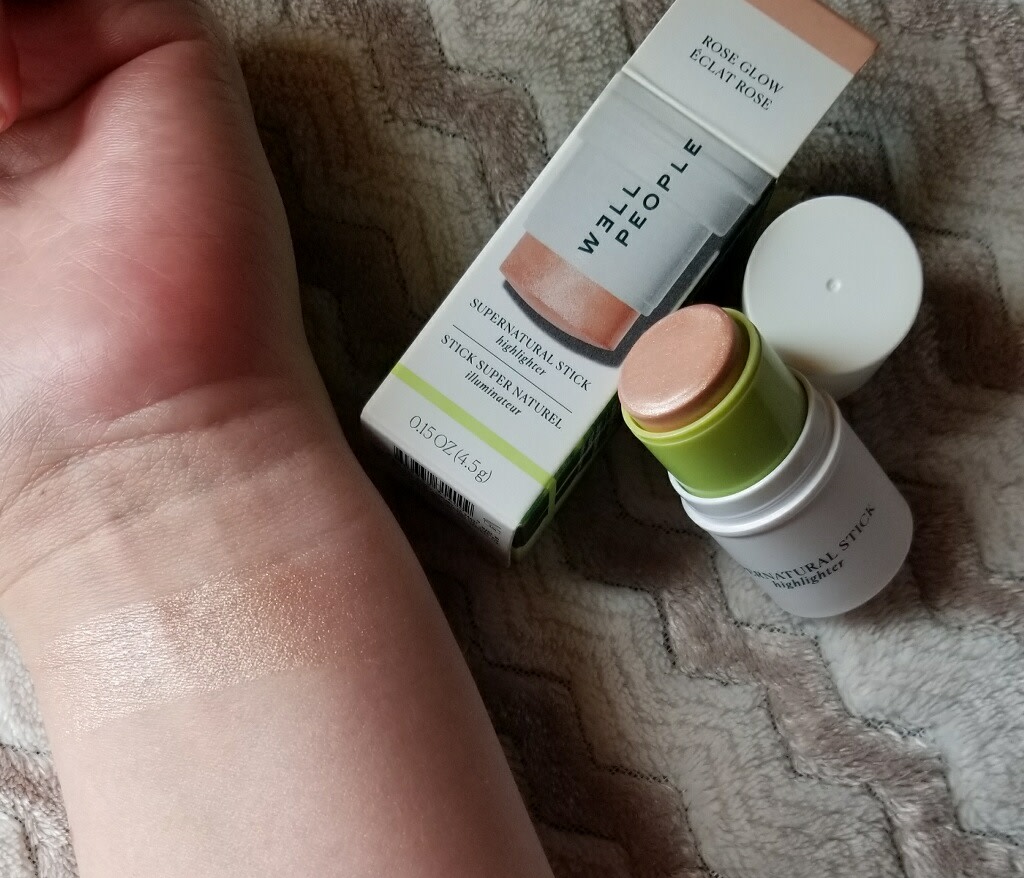 Before it's blended, straight swipe from the stick