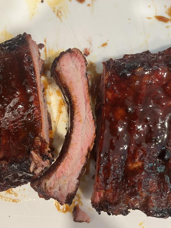 Photo of the ribs were first cool on the smokefire