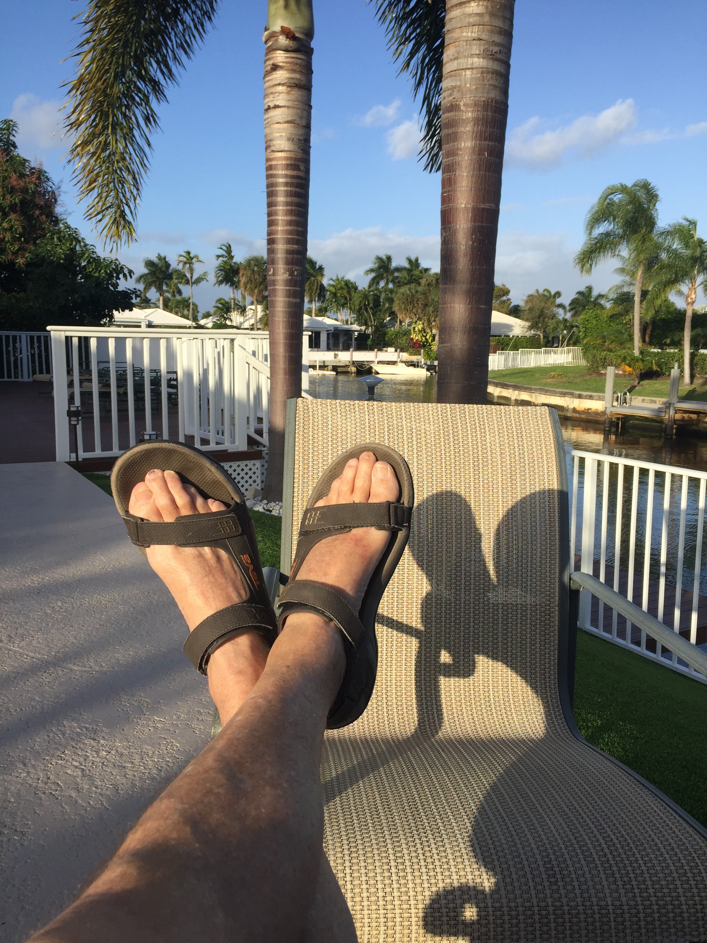 Never without a sandal tan