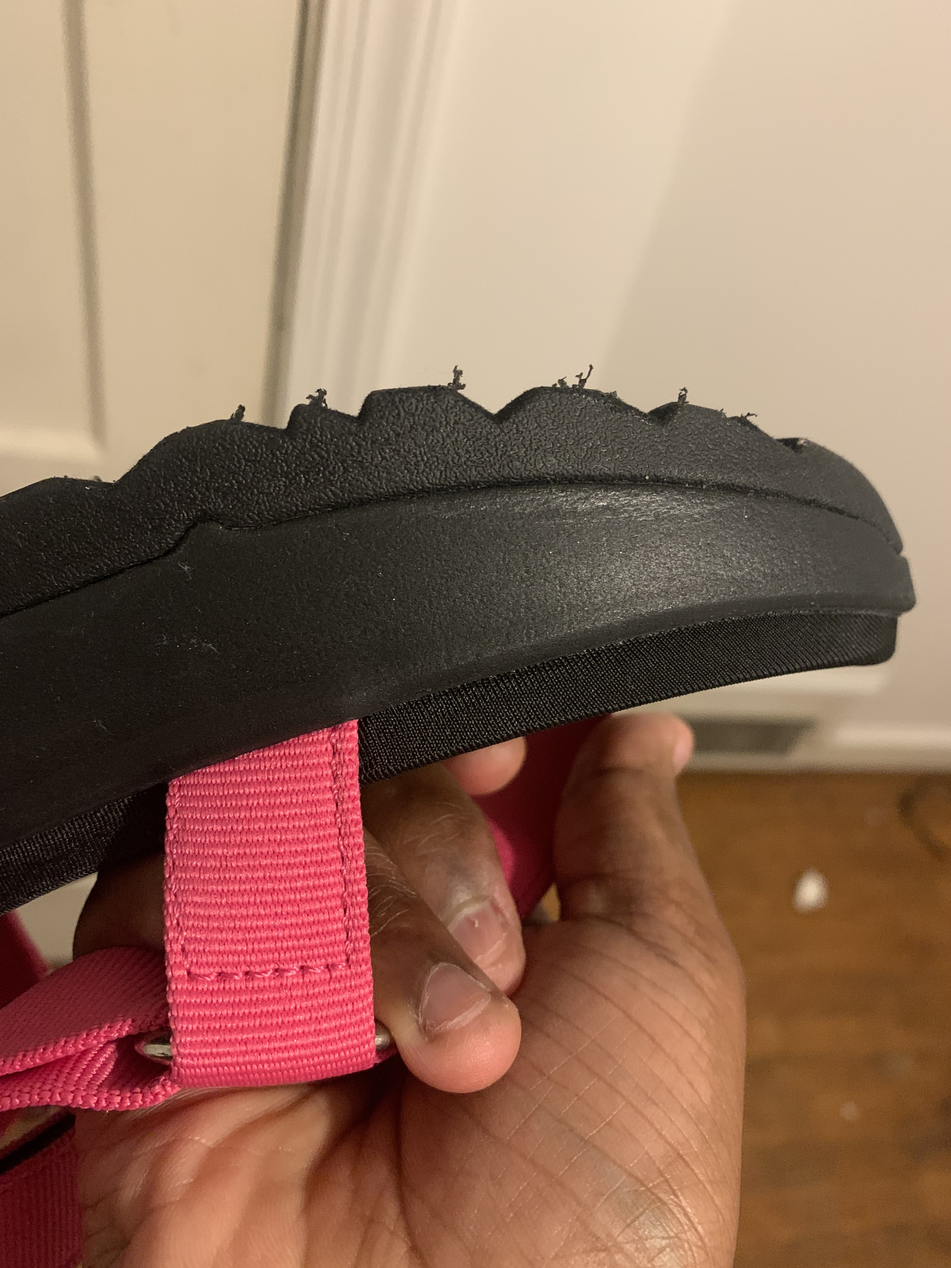 Both shoes look like this after 1 wear of just walking in 2 stores
