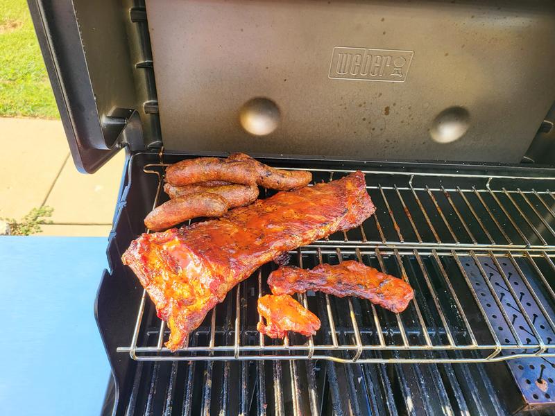 Not to long to build yy my self. Great burgers rib staks