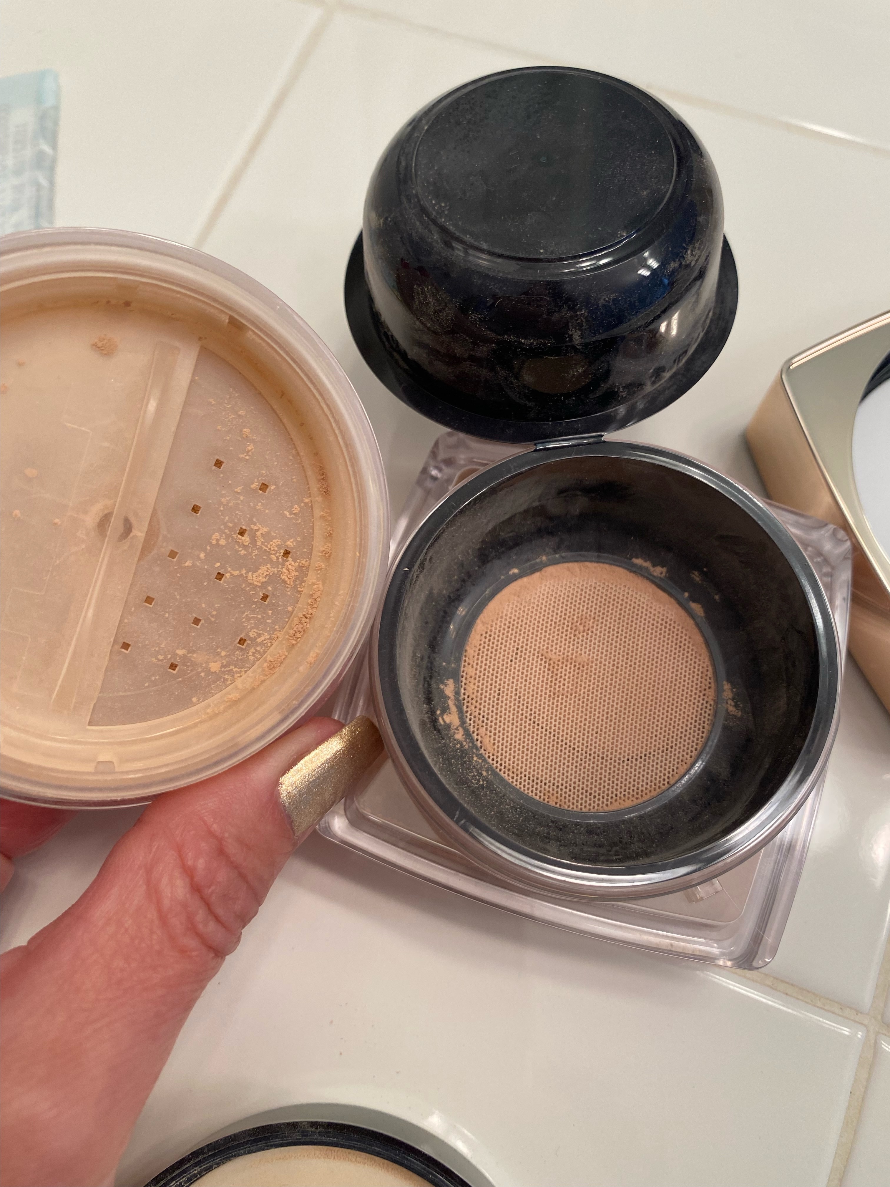 Both Light but new is darker no other option lower than translucent and I want some neutral color.