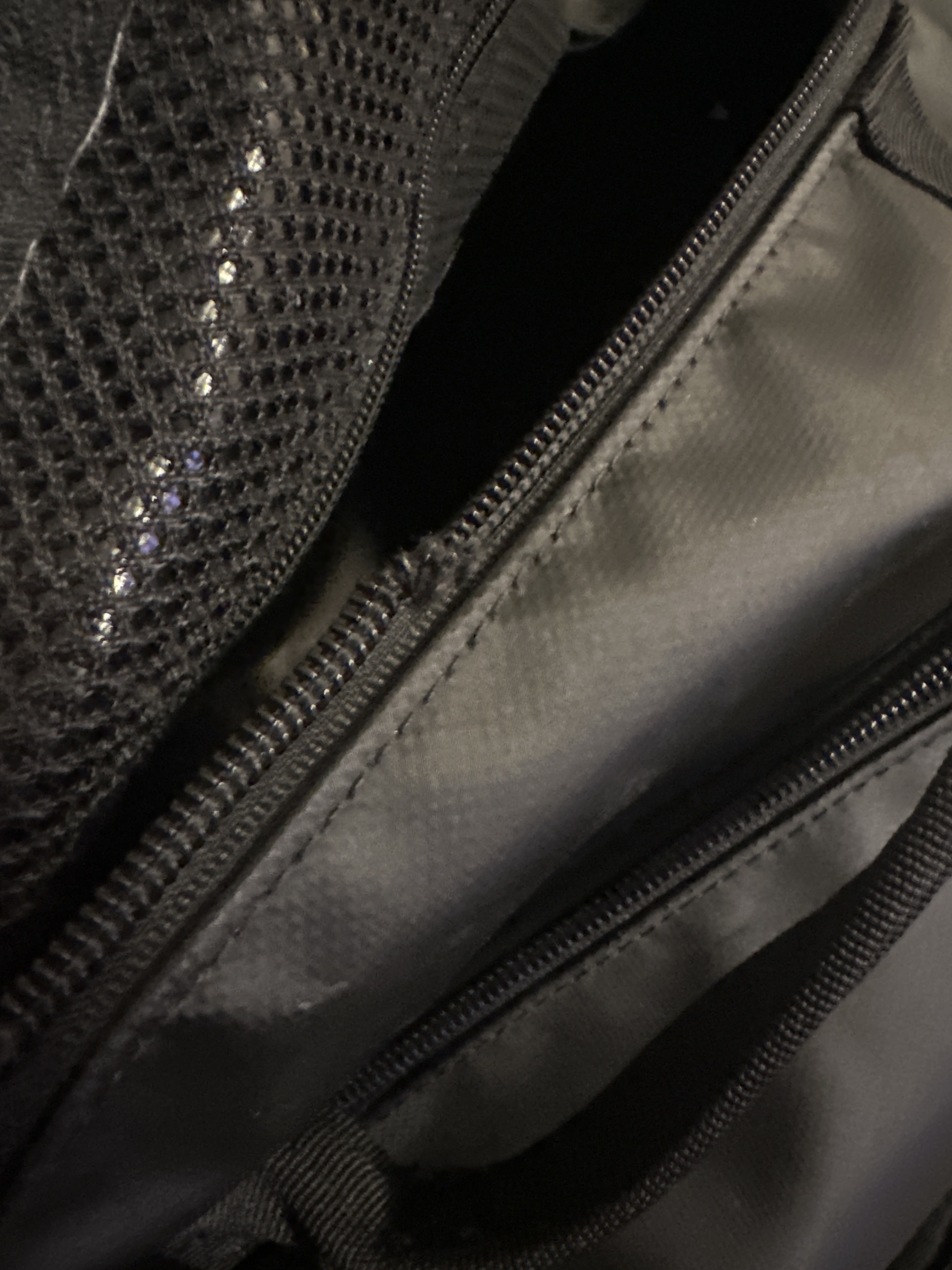 frayed seam, which ultimately caused zippers to separate