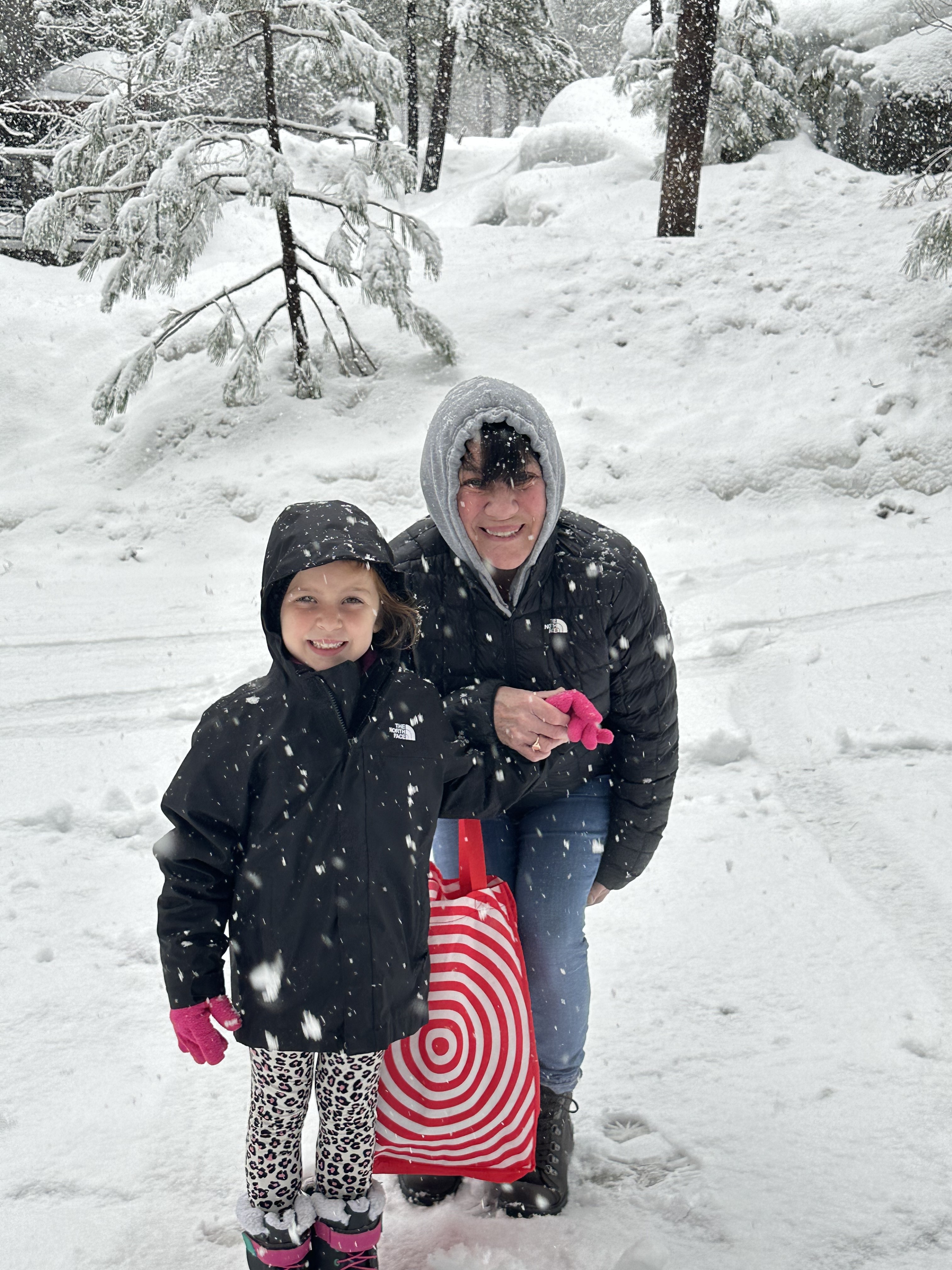 In Tahoe in 12* weather, North Face gear keeping everyone warm!