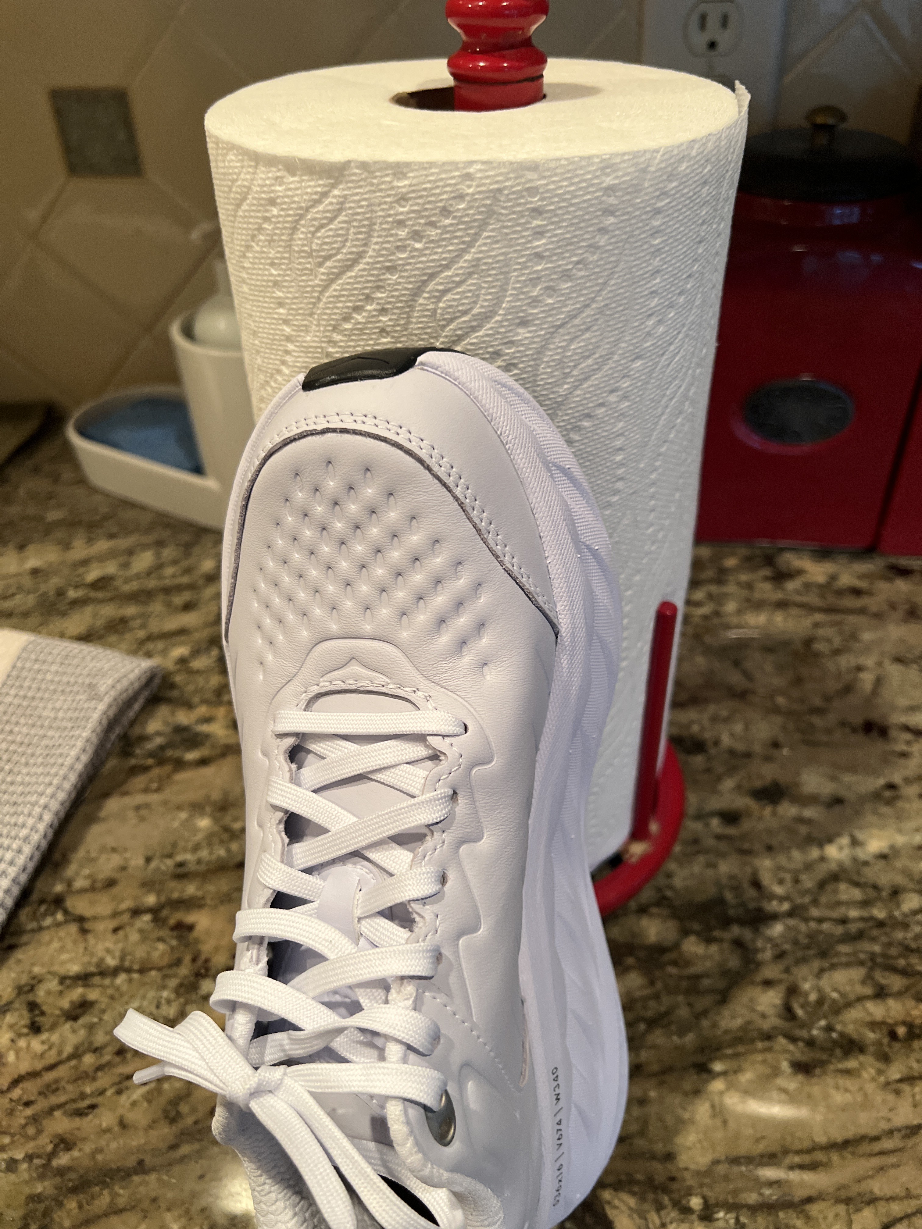 Compared to white paper towels